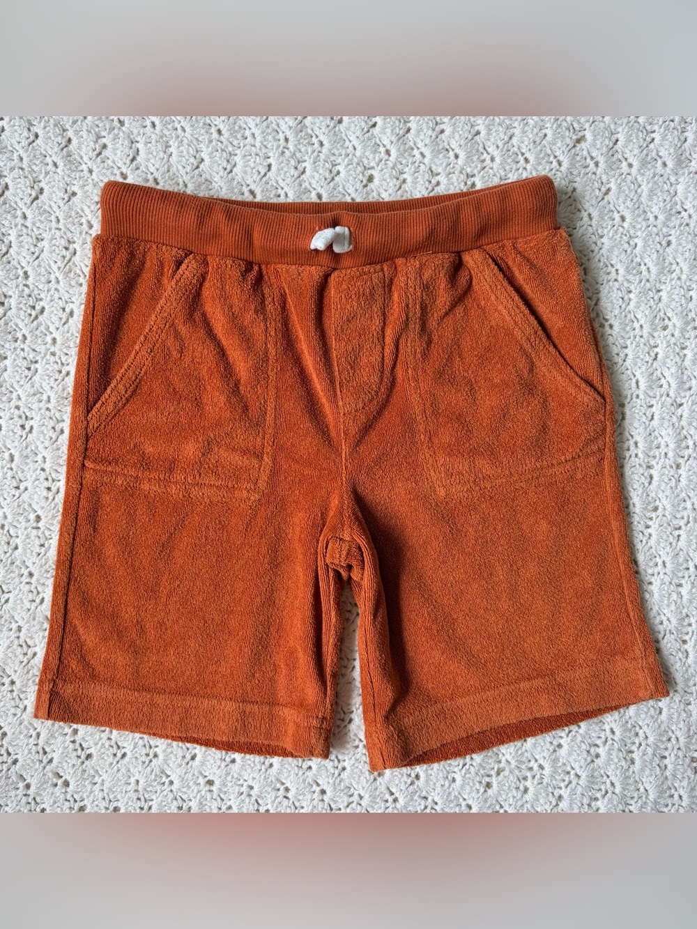 Epic Threads French Terry drawstring shorts- 5- burnt orange